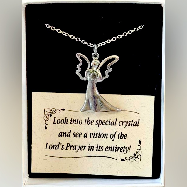 Angel Lords Prayer Necklace